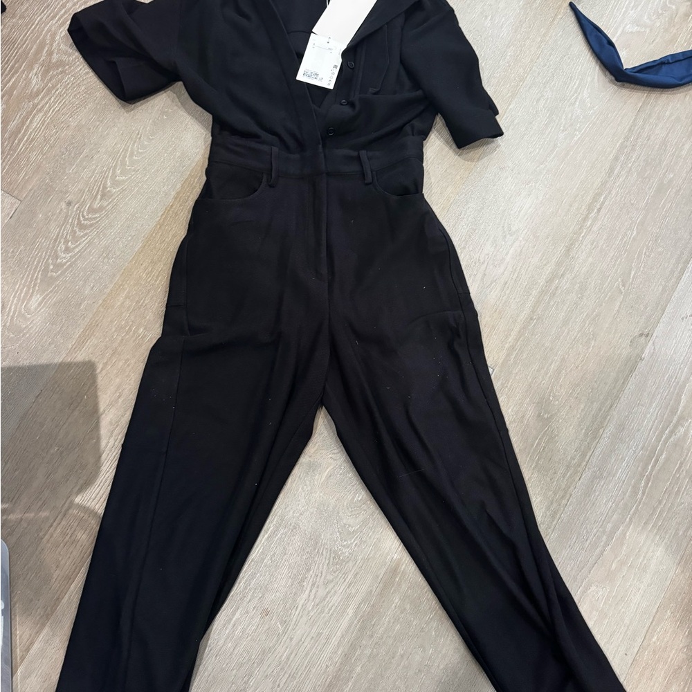 COS organic cotton jumpsuit black